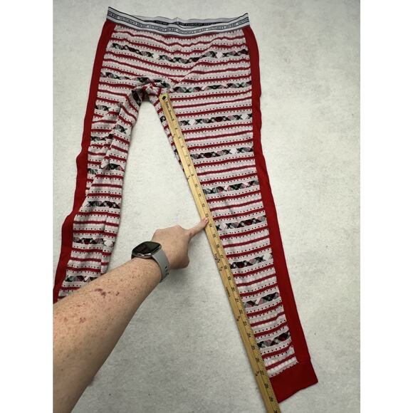 Victorias Secret Womens Medium Fireside Thermal Pajama Set Red Fair Isle - Picture 6 of 12